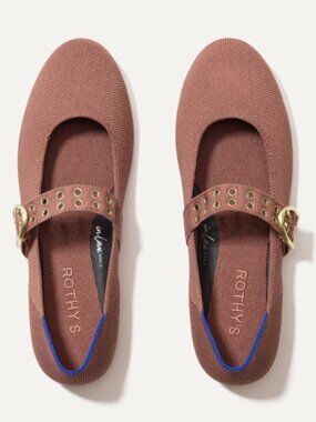 NEW Rothy Washable The Mary Jane Ballet Flat in Hazel Sz 7